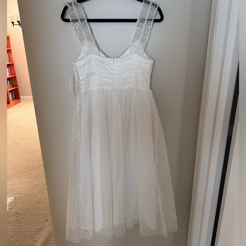 Lulus White Midi Tulle Dress - Picture 7 of 8